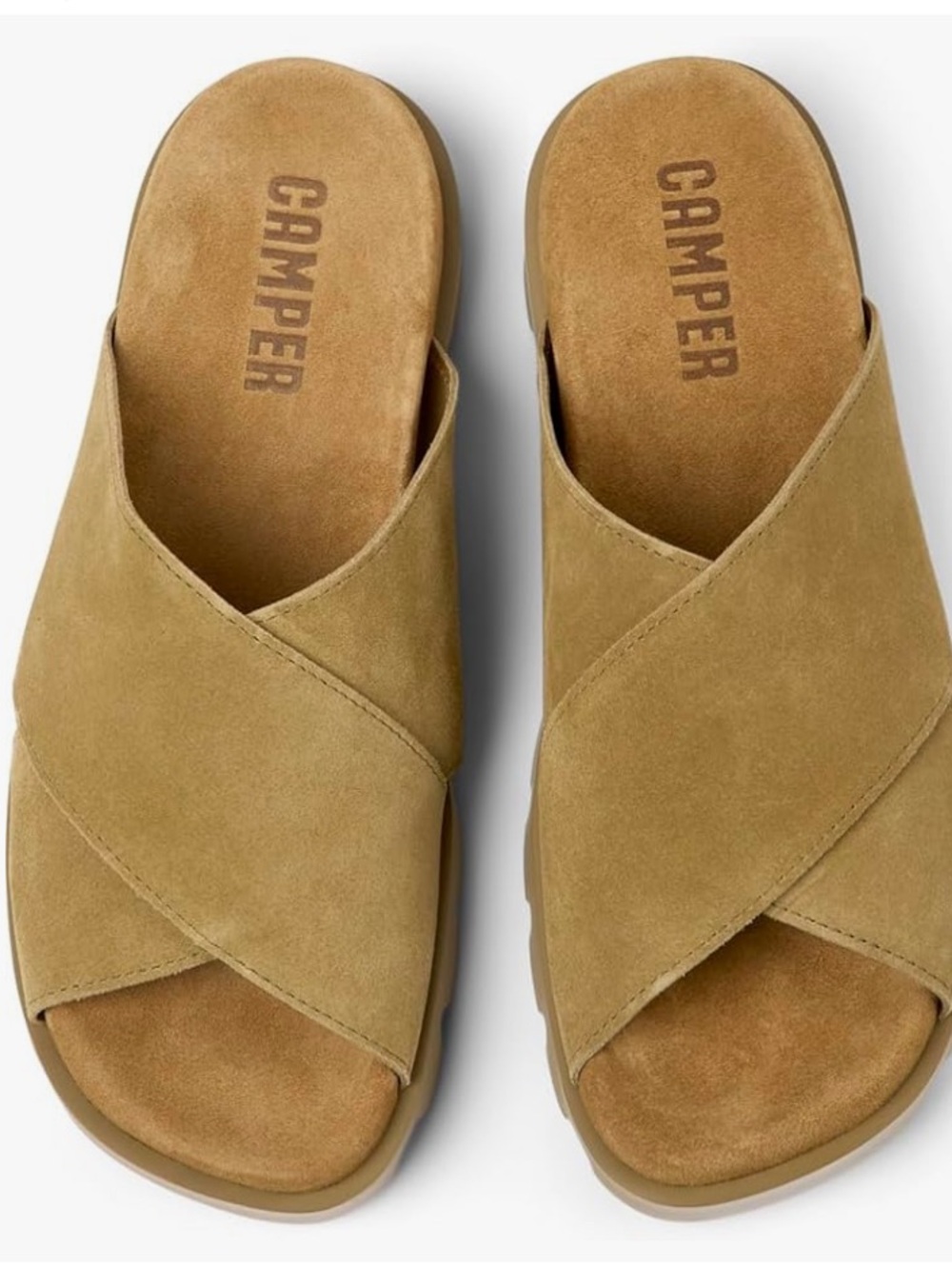 Camper Brutus cross strap sandal size 8